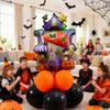 10pcs 12inch Black Orange Latex Balloon Party Theme Halloween Balloons Decor for Baby Shower Wedding Anniversary Halloween Baby Birthday Party Decorations (cute house) view 3