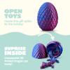 JOYIN 4 Pcs 3D Printed Dragon Eggs with Laser Dragon, Cool Articulated Toys for Kids Christmas Stuffers Party Favors, Magic Fidget Toy Classroom Prize Gifts for Boys Teen Girls (Purple+Blue+Red+Green) view 4