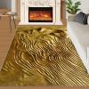 4x5 Relief Area Rugs - Sculpture Embossed Rug for Entryway, Golden Women Relief Washable Entry Way Rugs Kids Carpet for Inside House Playroom Living Room End Table Nursery view 2