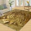 4x5 Relief Area Rugs - Sculpture Embossed Rug for Entryway, Golden Women Relief Washable Entry Way Rugs Kids Carpet for Inside House Playroom Living Room End Table Nursery view 3