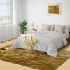 4x5 Relief Area Rugs - Sculpture Embossed Rug for Entryway, Golden Women Relief Washable Entry Way Rugs Kids Carpet for Inside House Playroom Living Room End Table Nursery view 4