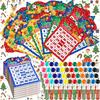Eersida 192 Pack Christmas Bingo Game and 0.5 oz Dot Daubers Set Includes 144 Bingo Cards and 48 Dot Markers Game Supplies set for Christmas Gifts Party Favor Supplies Xmas Family Casino Play Night view 1