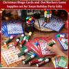 Eersida 192 Pack Christmas Bingo Game and 0.5 oz Dot Daubers Set Includes 144 Bingo Cards and 48 Dot Markers Game Supplies set for Christmas Gifts Party Favor Supplies Xmas Family Casino Play Night view 4