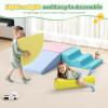 Lischwert Foam Climbing Blocks for Toddlers 1-3, 6pcs Soft Play Set with Crawling Exploration Toys, Indoor Outdoor Infant Safe Blocks for Baby Gym Toddler Playground (Pastel) view 4