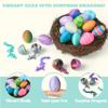JOYIN 24 Pcs 3D Printed Dragon Eggs with Colorful Dragon Inside, Magic Articulated Toys, Basket Stuffers for Boys & Girls, Easter Theme Party Favors, Easter Egg Hunt, Classroom Prize Supplies Gifts view 4