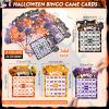Eersida 192 Pack Halloween Bingo Game and 0.5 oz Dot Daubers Set Includes 144 Bingo Cards and 48 Dot Markers Game Supplies set for Halloween Gifts Party Favor Supplies Family Casino Play Night view 2