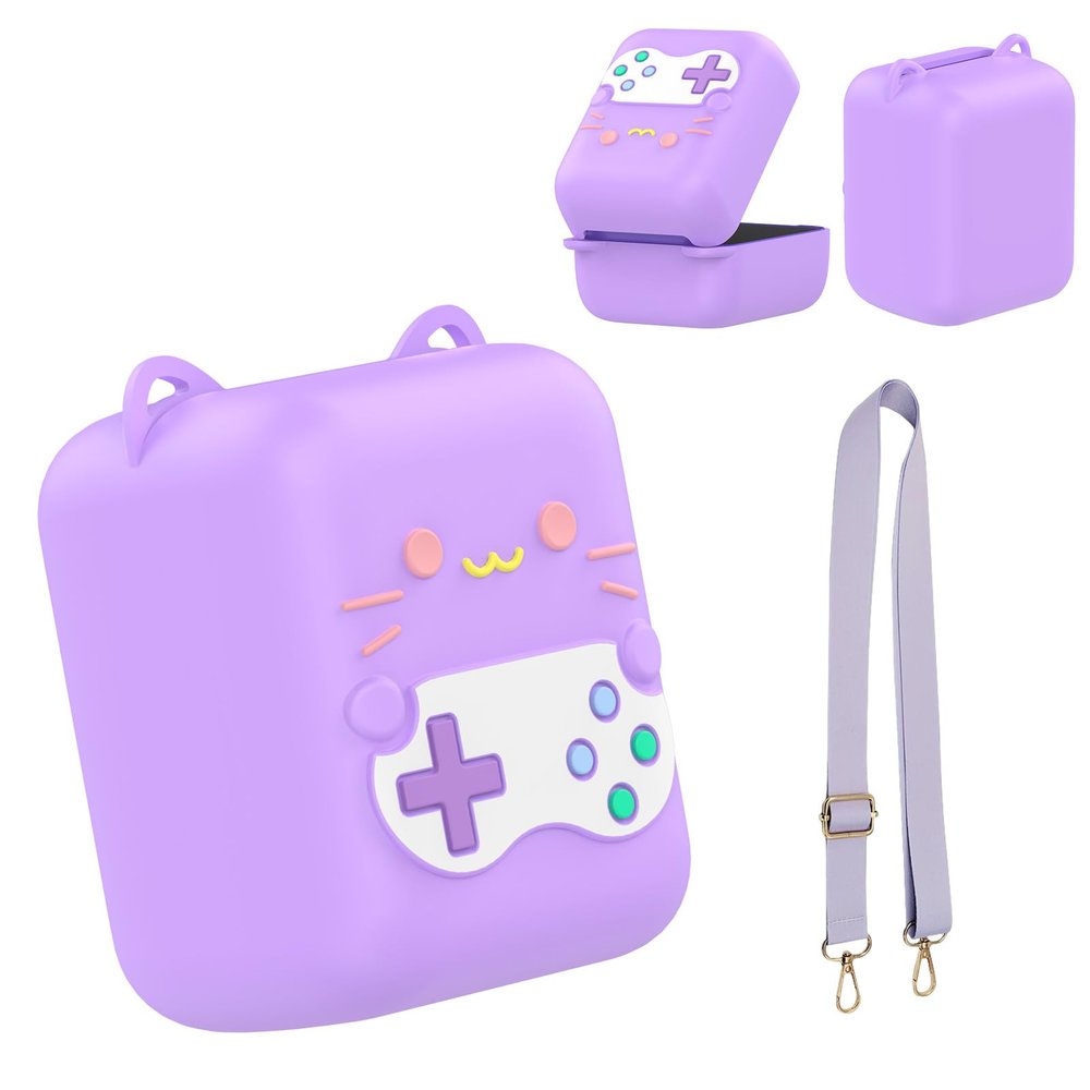 Case for Bitzee Digital Pet Toy Soft Silicone Protective Cover, Shockproof Anti-Scratch Dustproof Sleeve for Electronic Pet Device, Skin-Friendly Anti-Slip Protective Shell(Purple)