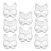8 Pcs Blank Masks Diy Paint Masquerade Masks Unpainted Animal Facemasks for Masquerade Cosplay Or Halloween Party view 1