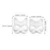 8 Pcs Blank Masks Diy Paint Masquerade Masks Unpainted Animal Facemasks for Masquerade Cosplay Or Halloween Party view 2
