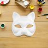 8 Pcs Blank Masks Diy Paint Masquerade Masks Unpainted Animal Facemasks for Masquerade Cosplay Or Halloween Party view 4