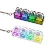 2Pcs Keyboard Fidget Toy for Adults, Clicker Keyboard with LED Light, Loud & Creamy Keyboard Fidget Keychain Adults Keyboard Clicker Sensory Toys for Anxiety Stress Relief, Purple view 1