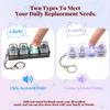 2Pcs Keyboard Fidget Toy for Adults, Clicker Keyboard with LED Light, Loud & Creamy Keyboard Fidget Keychain Adults Keyboard Clicker Sensory Toys for Anxiety Stress Relief, Purple view 2