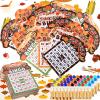 Eersida 192 Pack Thanksgiving Bingo Game and 0.5 oz Dot Dauber Set Includes 144 Bingo Cards and 48 Dot Markers Game Supplies set for Thanksgiving Day Gift Party Favor Supplies Family Casino Play Night view 1