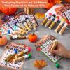 Eersida 192 Pack Thanksgiving Bingo Game and 0.5 oz Dot Dauber Set Includes 144 Bingo Cards and 48 Dot Markers Game Supplies set for Thanksgiving Day Gift Party Favor Supplies Family Casino Play Night view 4