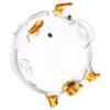 Abaodam Transparent Piggy Bank with Gold Ears Glass Coin Storage Box for Desktop Money Box with Flat Base Practical Gift to Cultivate Financial Skills Easy to Clean Decorative Coin Jar view 1