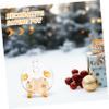 Abaodam Transparent Piggy Bank with Gold Ears Glass Coin Storage Box for Desktop Money Box with Flat Base Practical Gift to Cultivate Financial Skills Easy to Clean Decorative Coin Jar view 3