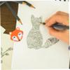 Abaodam 50pcs Portable Fox Erasers for Artists TPR Material Pencil Drawing Eraser Bulk Stationery Students Party Favors and Classroom Use view 2