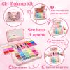Kids Makeup Kit for Girl - Kids Makeup Sets for Girls 5-8, Real Washable Girls Makeup Kit, Little Girl Makeup Set & Princess Toys Christmas Birthday Gift for 3 4 5 6 7 8 9 10 11 12 Year Old view 3