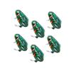 Abaodam 6pcs Wind Up Animal Clockwork Frog for Educational Cartoon Playthings Easy to Hold Green Windup for Boys and Safe and Stable Fun Decor view 1
