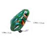 Abaodam 6pcs Wind Up Animal Clockwork Frog for Educational Cartoon Playthings Easy to Hold Green Windup for Boys and Safe and Stable Fun Decor view 2