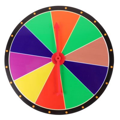 Abaodam DIY Prize Wheel Game Prop for Parties and Classroom Smooth Spinning Fortune Board Game Turntable Mounted for Play