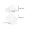 ABOOFAN 6Pcs DIY Creative Painting Straw Hats for Ages Hand Painted Craft Supplies for Parent Activities Party Hats for Dancing and Art Projects view 2