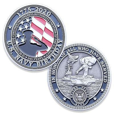 2020 U.S. Navy Birthday Commemorative Challenge Coin