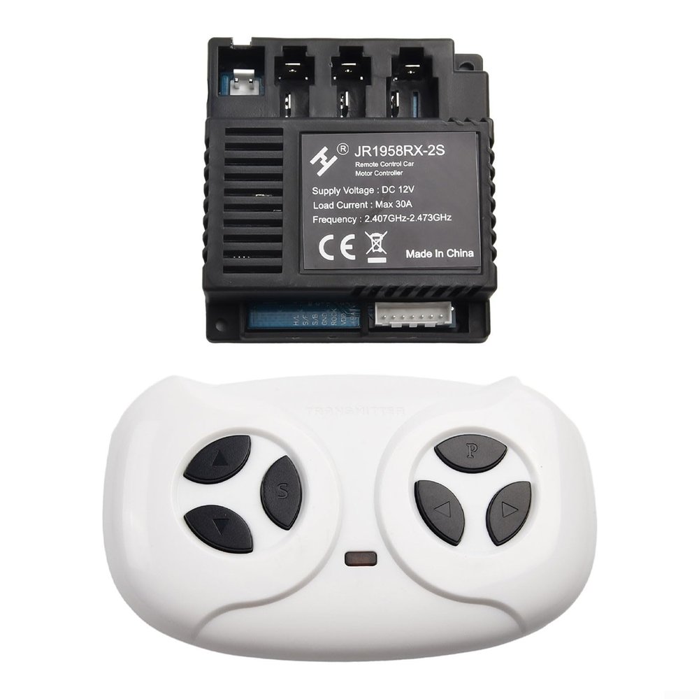 JR-RX-12V 6V 24V Electric Vehicle Receiver Module for Remote Control Toy Car Parts, RC 1, RC 2, RC 3, RC 4, JR-RX-6V, JR-RX-6V receiver, Children Electric Car Remote Control(JR1758RX-2S Full set)