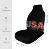 4th of July USA 1776 Universal Car Seat Covers Front Seats Protector for Women Men 1PCS view 2