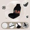 4th of July USA 1776 Universal Car Seat Covers Front Seats Protector for Women Men 1PCS view 4