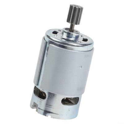 6V 12V 24V Children's Electric Car Motor RS550 RS390 RS380 RS555, 6V 12V 24V Variable Speed Motor Drive Engine Accessory for Kids Ride On Cars, 10 teeth 1 cm(555 24V 30000RPM)