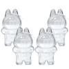 4 Piece Protective Case Compatible with LABUBU Doll, Crystal Clear Hard Display Box with Keychain, Collectible Outdoor Display Cases and Fashionable Backpack AccessoriesDoll Not Included view 1