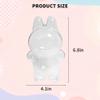 4 Piece Protective Case Compatible with LABUBU Doll, Crystal Clear Hard Display Box with Keychain, Collectible Outdoor Display Cases and Fashionable Backpack AccessoriesDoll Not Included view 4