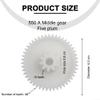 550 390 RC Car Gearbox For Children's Electric Car Ride On Toy Car Gear, Toy Vehicle Transmission Gearbox Repair Parts, large/medium/small Gear Motor Drive Components(550 5P middle gear) view 2