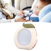 Baby Car Mirror Cute Cartoon Super Soft Fabric Acrylic Car Seat Rear Facing Mirror Safe for Infants and Toddlers in Vehicles (Apple (27x26cm/10.63x10.24in)) view 3