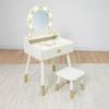 Fat Brain Toys Dressing Table with Light - Star of The Stage Light-up Vanity Playroom and Bedroom Furnishings for Ages 3 to 6 view 1