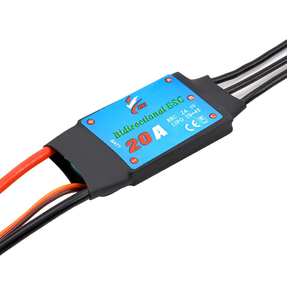 4pcs Readytosky Bidirectional ESC 20A 30A 40A 50A 60A 80A 2-4S/2-6S w/ 5V UBEC (20 Amps)