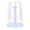 Fockety Clear Display Case, 360 Rotating Transparent Plush Doll Display Stand with 6 Hooks Rack, Removable Cover, Blind Box Showcase for Collectible Toys, Pendant Storage Box (Sky Blue) view 3