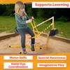 Ride on Excavator Toy for Sandbox or Beach - Heavy Duty Metal Sand Digger Excavator for Kids with 360 Degree Rotating Seat - Kids Outdoor Play Equipment for Sand, Dirt, or Snow by Hey Play (Yellow) view 3