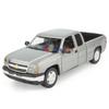 2006 Silverado 1500 Extended Cab Pickup Truck 1/25 Diecast Model Car Motor Max 79393 Grey view 2
