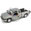 2006 Silverado 1500 Extended Cab Pickup Truck 1/25 Diecast Model Car Motor Max 79393 Grey view 3