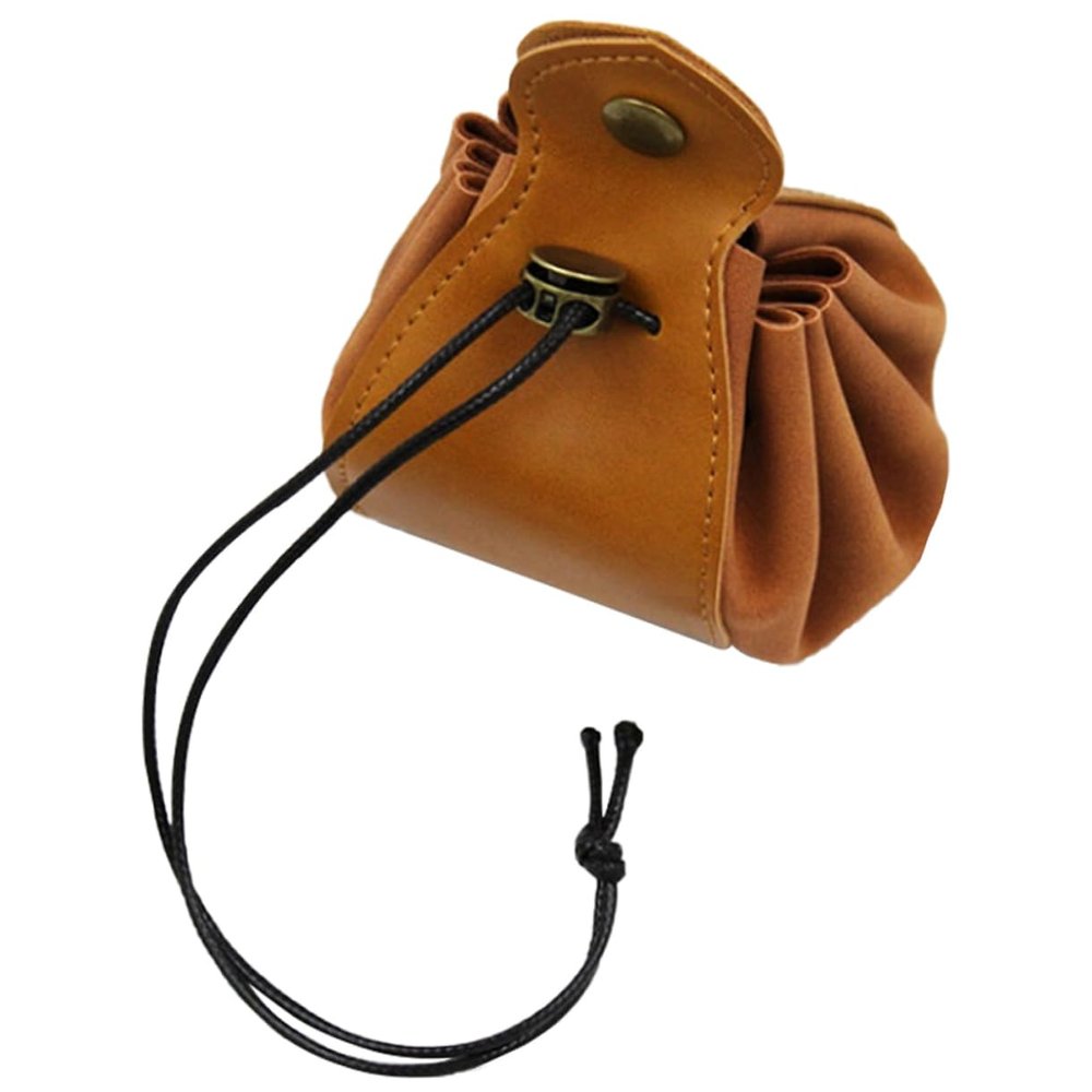 ERINGOGO Small Drawstring Dice Pouch PU Dice Storage Bag for Jewelry and Game Compact Travel Friendly Organizer with Scratch Resistant Soft Touch