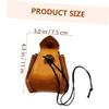 ERINGOGO Small Drawstring Dice Pouch PU Dice Storage Bag for Jewelry and Game Compact Travel Friendly Organizer with Scratch Resistant Soft Touch view 2