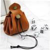 ERINGOGO Small Drawstring Dice Pouch PU Dice Storage Bag for Jewelry and Game Compact Travel Friendly Organizer with Scratch Resistant Soft Touch view 3