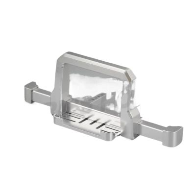 For Defender For TRX4 1/10 RC Crawler Car Metal D110 Bull Bars Front Rear Bumper Upgrade Parts Repair Replacement Accessories RC Parts(Silver,Front)