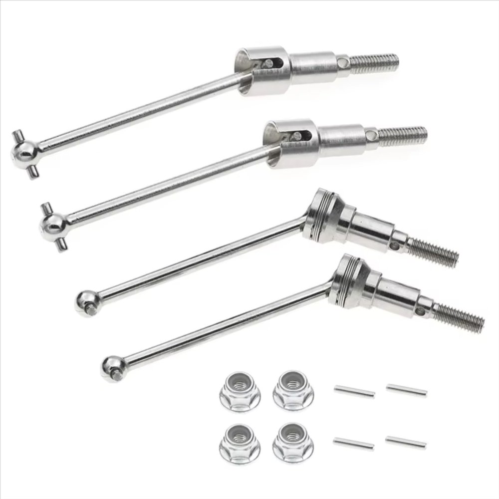 RC Accessories Compatible with HBX 16889 16889A 16890 16890A SG1601 SG1602 1/16 RC Cars Upgrade Parts Metal Front Rear Drive Shafts CVD