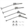 RC Accessories Compatible with HBX 16889 16889A 16890 16890A SG1601 SG1602 1/16 RC Cars Upgrade Parts Metal Front Rear Drive Shafts CVD view 1