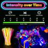 100 Pcs Glow Sticks Bulk, 8" Glow in the Dark Party Supplies - Neon Glow Stick Bracelets & Necklaces for Festivals, Concerts, Raves, Night Clubs, Halloween, Christmas, Birthdays view 3