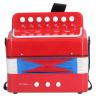 Focket Kids Accordion, 7 Keys ABS Plastic Canvas Bellows Lightweight Musical Instrument with Mini Keyboard for Ages 5 and Above view 2