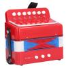 Focket Kids Accordion, 7 Keys ABS Plastic Canvas Bellows Lightweight Musical Instrument with Mini Keyboard for Ages 5 and Above view 3
